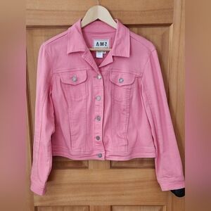 AMI Pink Denim Jacket M